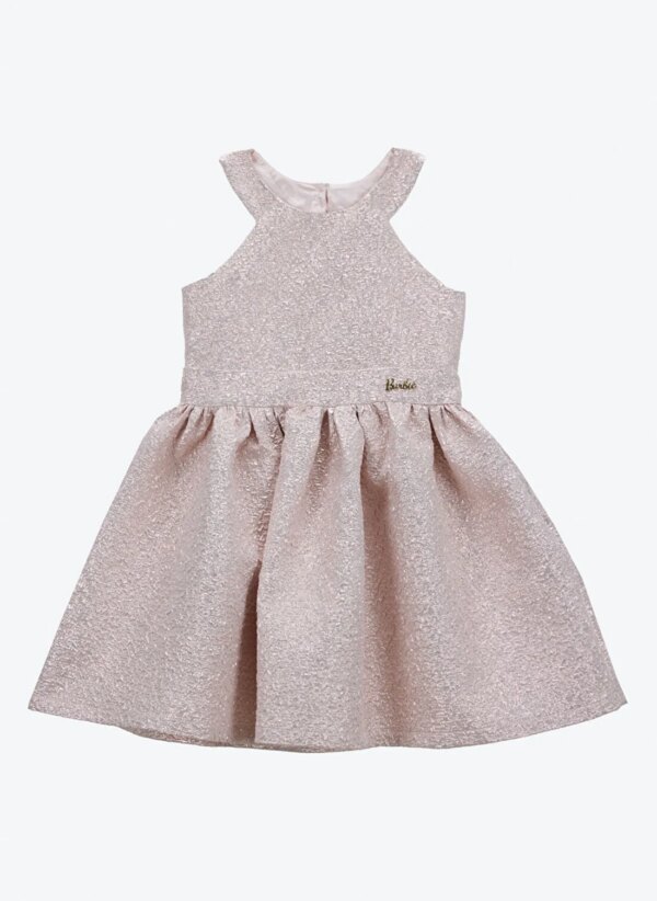 Barbie Pembe Kız Çocuk Abiye Elbise BRB5SG-ELB6980