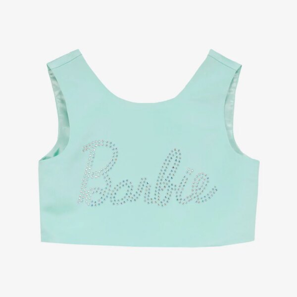 Barbie Turkuaz Kız Çocuk Taşlı Bluz BRB5SG-BLZ6007