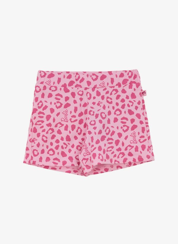 Barbie Pembe Kız Çocuk Standart Desenli Şort BRB5SG-SRT6448