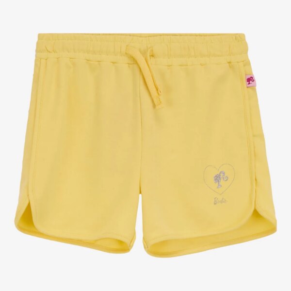 Barbie Sarı Kız Çocuk Standart Baskılı Şort BRB5SG-SRT6002
