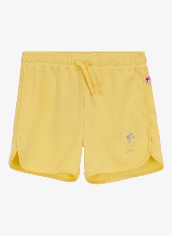 Barbie Sarı Kız Çocuk Standart Baskılı Şort BRB5SG-SRT6002