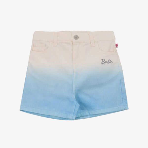 Barbie Mavi Kız Çocuk Degrade Denim Şort BRB5SG-SRT6437