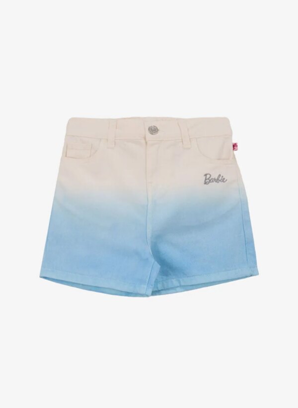 Barbie Mavi Kız Çocuk Degrade Denim Şort BRB5SG-SRT6437