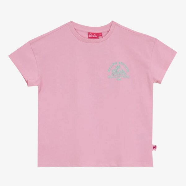 Barbie Pembe Kız Çocuk Baskılı T-Shirt BRB5SG-TST6439