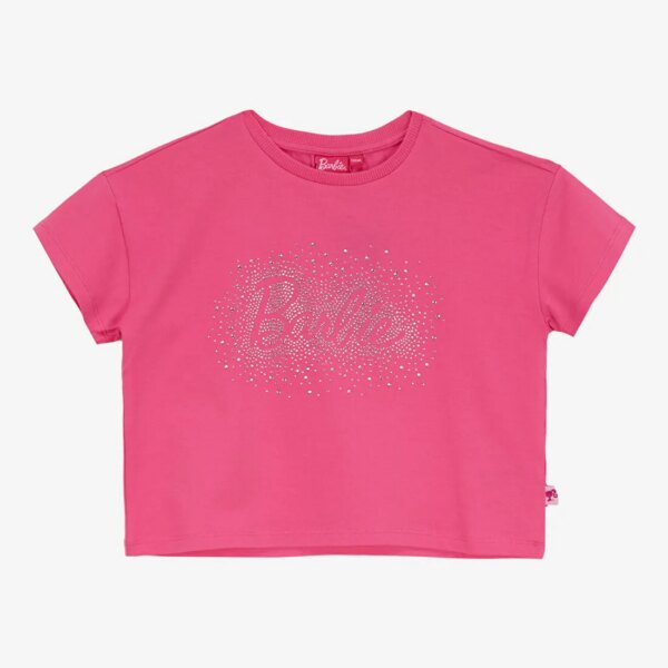 Barbie Fuşya Kız Çocuk Desenli T-Shirt BRB5SG-TST6004