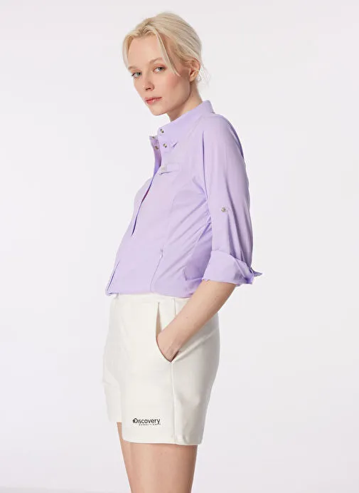 Discovery Expedition Lila Kadın Basic   UV Apreli Gömlek D4SL-GML3027