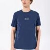 Discovery Expedition İndigo Erkek Bisiklet Yaka Relaxed Baskılı T-Shirt D4SM-TST3282