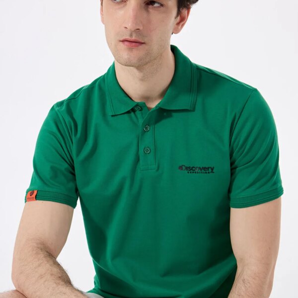 Discovery Expedition Yeşil Erkek Loose Fit Polo T-Shirt D4SM-TST3248