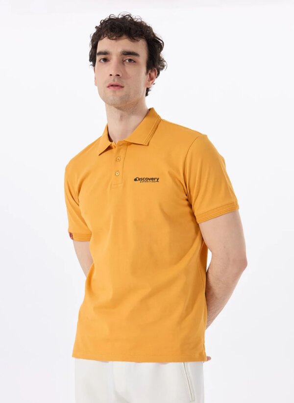 Discovery Expedition Turuncu Erkek Relaxed Fit Polo T-Shirt D4SM-TST3248