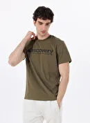 Discovery Expedition Yeşil Erkek Bisiklet Yaka T-Shirt D4SM-TST3290