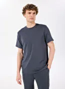 Discovery Expedition Lacivert Erkek Bisiklet Yaka Loose Fit T-Shirt D4SM-TST3277