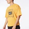 Discovery Expedition Turuncu Bisiklet Yaka Loose Fit Baskılı T-Shirt D4SM-TST3256