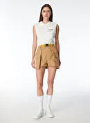 Discovery Expedition Siyah Kadın Bağlamalı Bel Standart Fit Şort D4SL-SHT3013