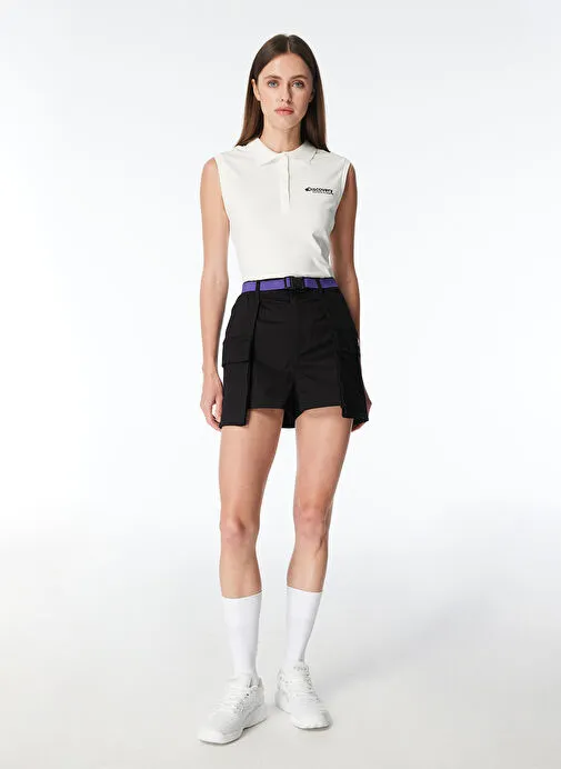 Discovery Expedition Siyah Kadın Bağlamalı Bel Standart Fit Şort D4SL-SHT3013