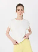 Discovery Expedition Siyah Kadın Rahat Düz T-Shirt D5SL-TST3599