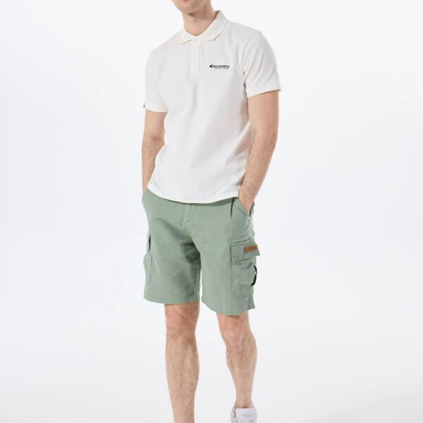 Discovery Expedition Haki Erkek Relaxed Baskılı Şort D5SM-SHT3827