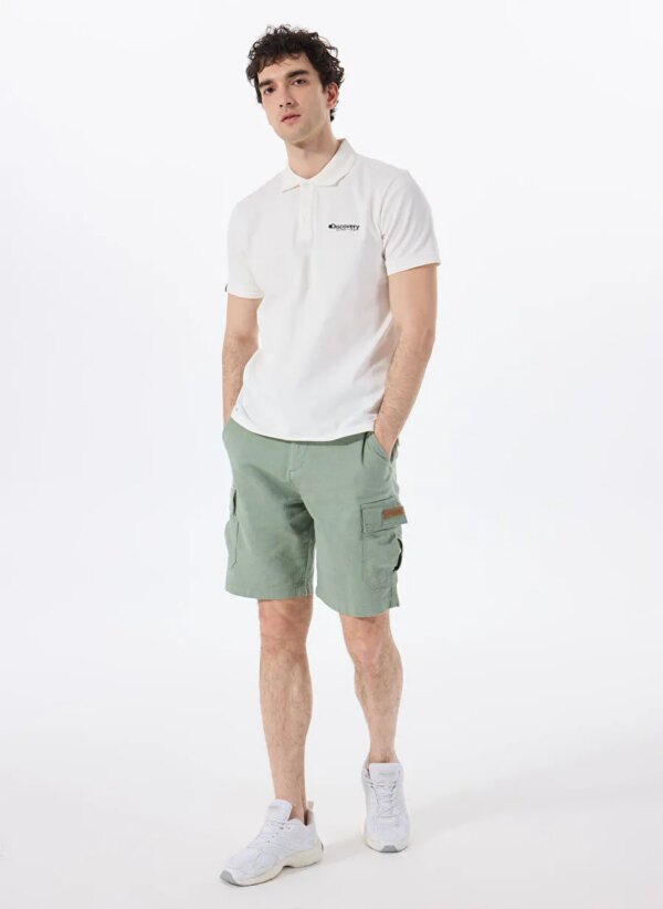 Discovery Expedition Haki Erkek Relaxed Baskılı Şort D5SM-SHT3827