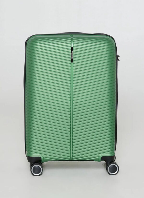 Discovery Expedition Yeşil Unisex Çekçekli Sert Valiz DC-5224 ORTA