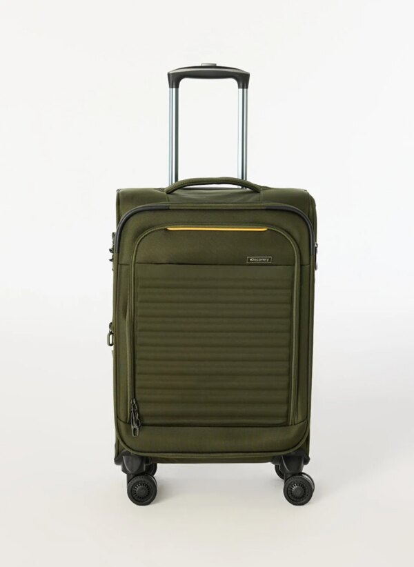 Discovery Expedition Haki Unisex Çekçekli Kumaş Valiz DSC-630 KABİN