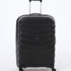 Discovery Expedition Siyah Çekçekli Sert Valiz DSC-5263 Orta
