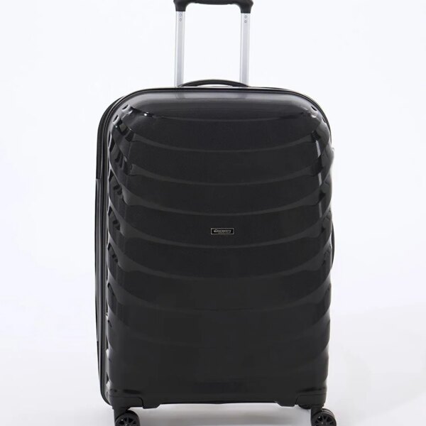 Discovery Expedition Siyah Çekçekli Sert Valiz DSC-5263 Orta