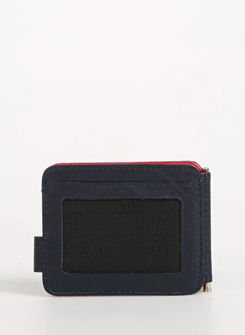 Fabrika Kırmızı-Mavi Erkek Deri Kartlık Frk 329  Kırmızı