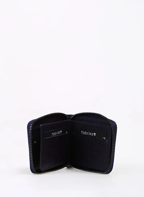 Fabrika Lacivert Erkek Deri Cüzdan Frk 329 Flt Deri Laci