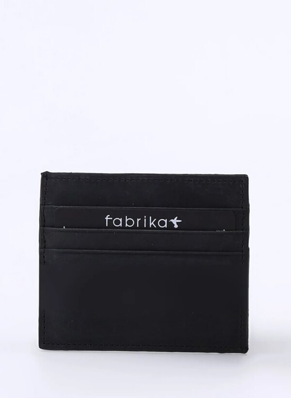 Fabrika Siyah Erkek Deri Kartlık Frk 329 Crayz Deri Siyah