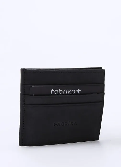 Fabrika Siyah Erkek Deri Kartlık Frk 329 Crayz Deri Siyah