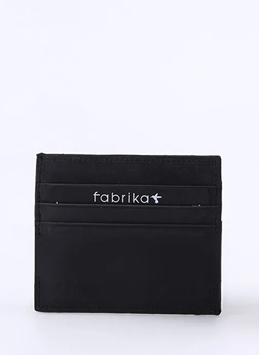 Fabrika Siyah Erkek Deri Kartlık Frk 329 Crayz Deri Siyah