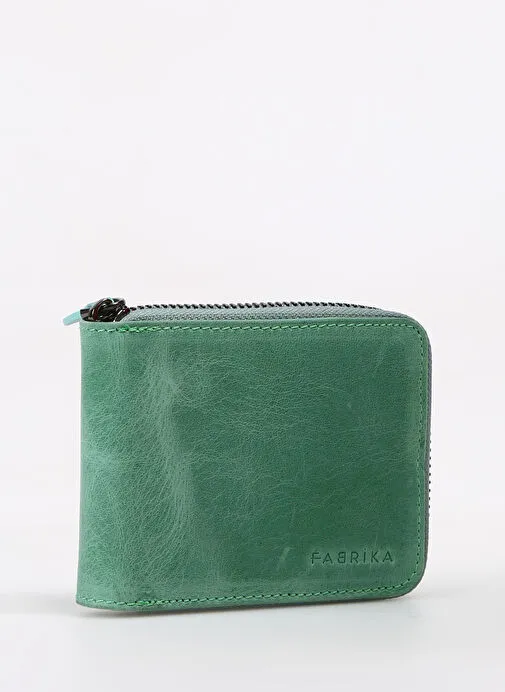 Fabrika Haki Erkek Deri Cüzdan Frk 329 Crayz Deri Haki