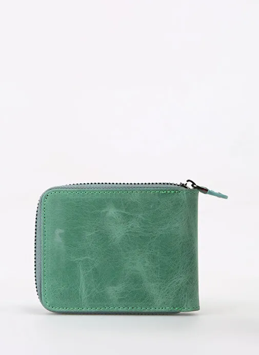 Fabrika Haki Erkek Deri Cüzdan Frk 329 Crayz Deri Haki