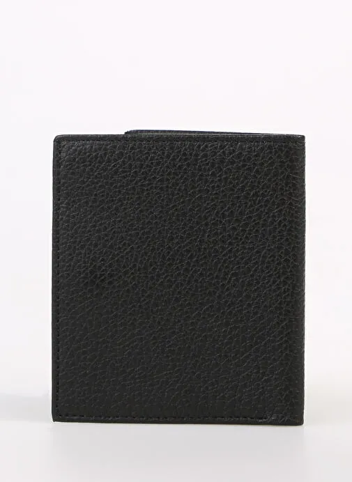 Fabrika Siyah Kadın Deri Kartlık Frk 509 Flt Deri Siyah