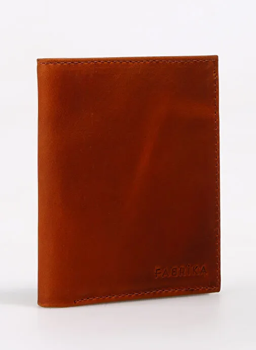 Fabrika Taba Kadın Deri Kartlık Frk 509 Crayz Deri Taba