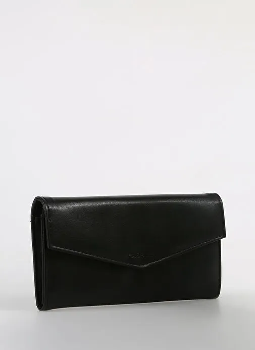 Fabrika Siyah Kadın Deri Cüzdan Frk 507 düz siyah