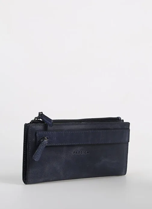 Fabrika Lacivert Erkek Deri Cüzdan Frk 337 Crayz Deri Laci