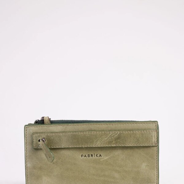 Fabrika Haki Erkek Deri Cüzdan Frk 337 Crayz Deri Haki