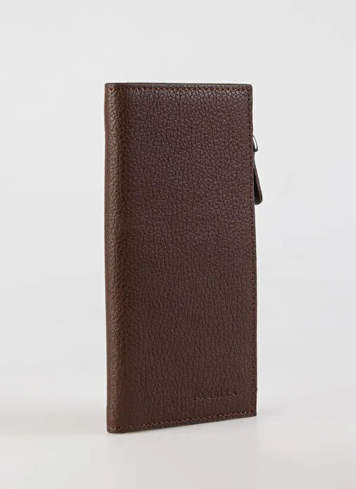 Fabrika Kahverengi Erkek Deri Cüzdan Frk 337 Flt Deri Kahve