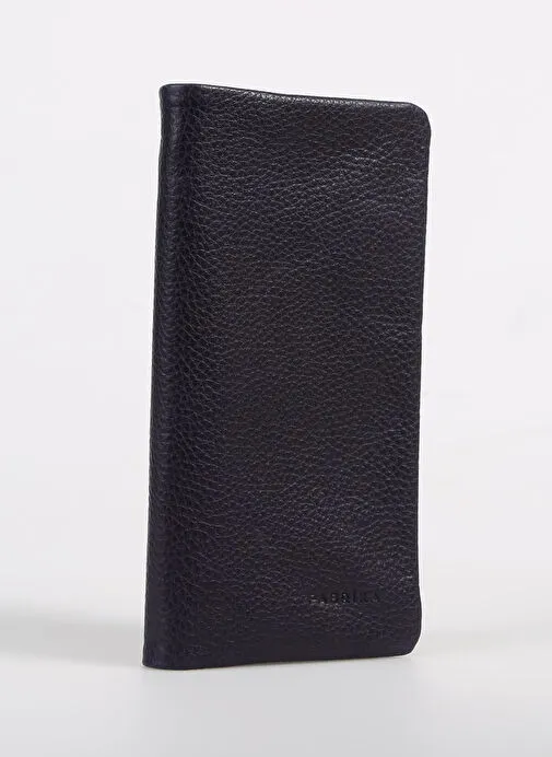Fabrika Lacivert Erkek Deri Cüzdan FrkByn 517 Flt Deri Laci
