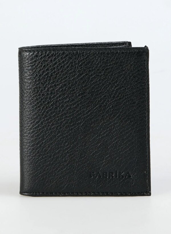 Fabrika Siyah Erkek Deri Cüzdan Frk 340 Flt Deri Siyah