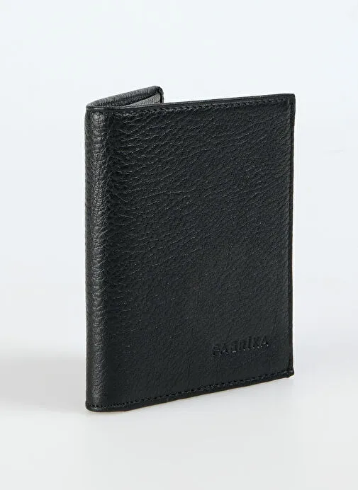 Fabrika Siyah Erkek Deri Cüzdan Frk 340 Flt Deri Siyah