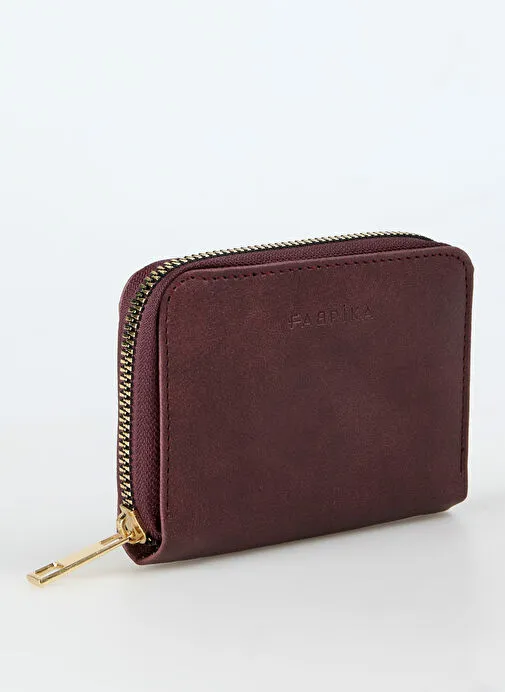 Fabrika Bordo Kadın Deri Cüzdan FRKBYN 515 BORDO