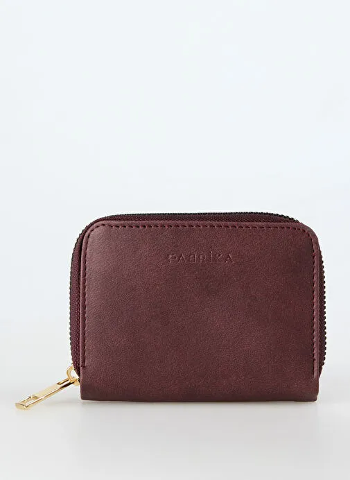 Fabrika Bordo Kadın Deri Cüzdan FRKBYN 515 BORDO