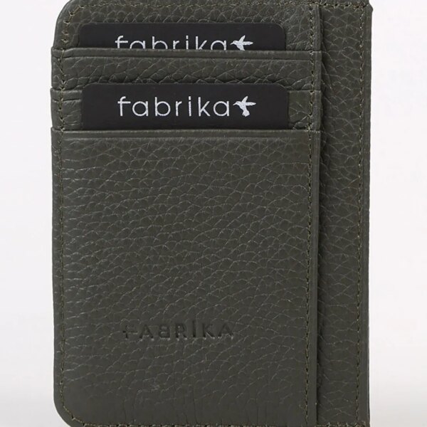 Fabrika Haki Erkek Deri Cüzdan Frk 320 Flt Deri haki