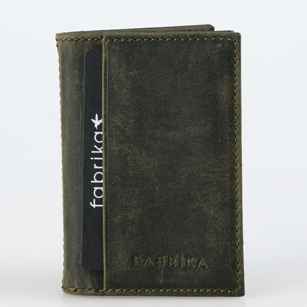 Fabrika Haki Erkek Deri Cüzdan Frk 355 Crayz Haki