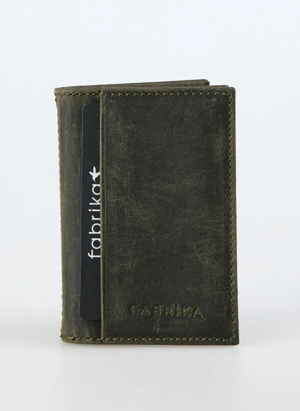 Fabrika Haki Erkek Deri Cüzdan Frk 355 Crayz Haki