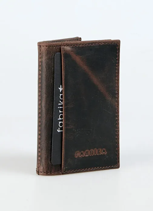 Fabrika Kahverengi Erkek Deri Cüzdan Frk 355 Crayz Kahve