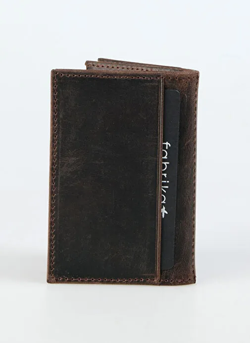 Fabrika Kahverengi Erkek Deri Cüzdan Frk 355 Crayz Kahve