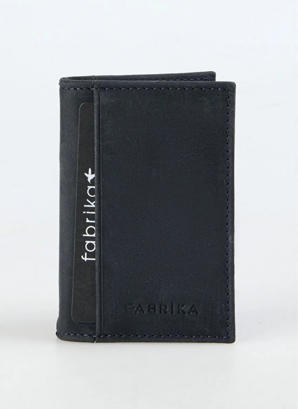 Fabrika Lacivert Erkek Deri Cüzdan Frk 355 Crayz Laci