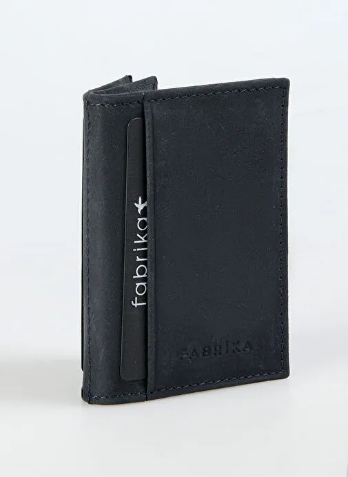Fabrika Lacivert Erkek Deri Cüzdan Frk 355 Crayz Laci